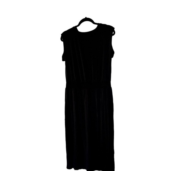 Athleta Santorini Cinch Black Dress Size Tall large - Picture 2 of 6